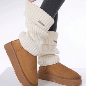 Ivory leg warmers